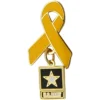 Cheap ⌛ Mitchell Proffitt Army Lapel Pin Yellow Ribbon Charm 😀