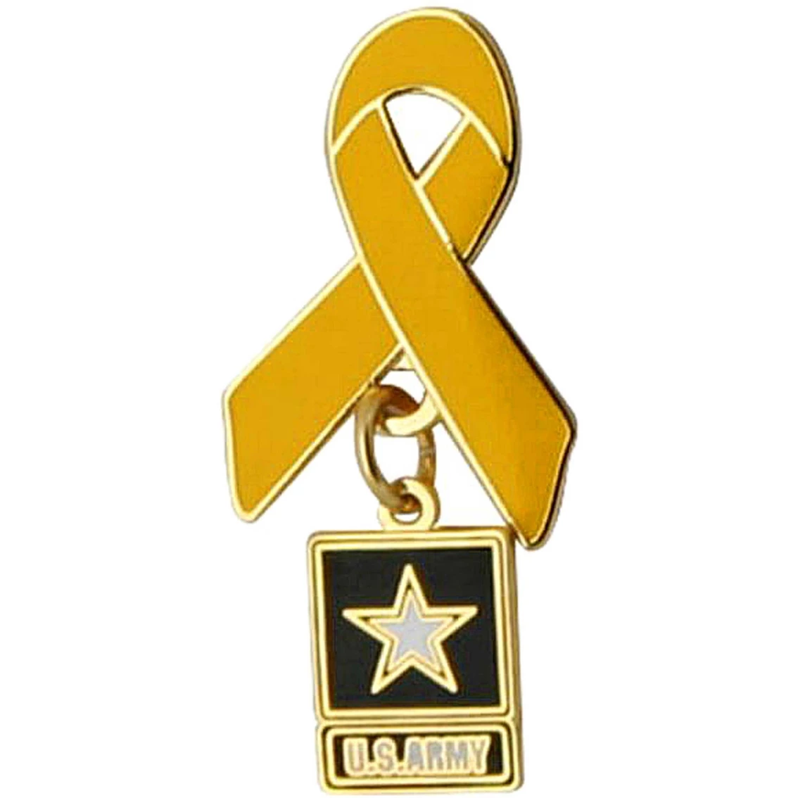 Cheap ⌛ Mitchell Proffitt Army Lapel Pin Yellow Ribbon Charm 😀