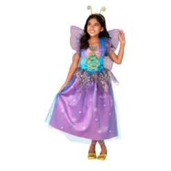 Promo ✔️ Rubie's Light Up Purple Fairy Child Costume 💯