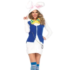 Deals 🤩 Leg Avenue ⌛ Women's Rabbit White Cozy Costume ✨