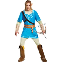Promo ✨ Disguise Ltd. Men's Link Breath Of The Wild Deluxe Costume 🎁