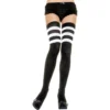Best Sale 🌟 Leg Avenue Women's 3 Stripe Thigh High Stockings 🛒