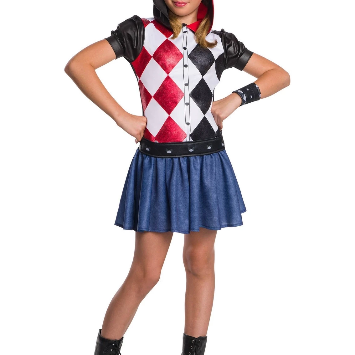 Best Pirce β¨ Rubie's Dc Super Hero π₯ Girls Harley Quinn Hoodie Dress β€οΈ 3 Best Pirce β¨ Rubie's Dc Super Hero π₯ Girls Harley Quinn Hoodie Dress β€οΈ - Image 3