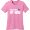 Best reviews of ✨ Life Signs 🔔 Women's Air Force Candy Pink My Hero Tee ✨