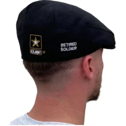 New βοΈ Poe & Company Limited Army Officially Licensed Standard Flat Cap Retired π