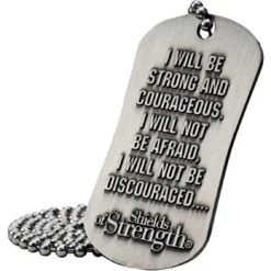 Buy 😀 Shields Of Strength Army Antique Finish ⌛ Dog Tag Necklace, Joshua 1:9 ⌛ -Specialty Clothing Stores unnamed file 939