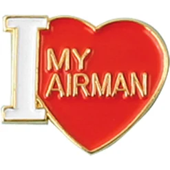 Coupon ⌛ Mitchell Proffitt I Love My Airman Lapel Pin 💯