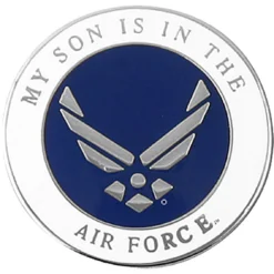 Wholesale ⌛ Mitchell Proffitt My Son Is In The Air Force Symbol Lapel Pin 🎉