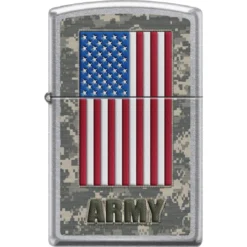 Top 10 ⌛ Zippo Army Lighter With American Flag With Camouflage Background ⌛